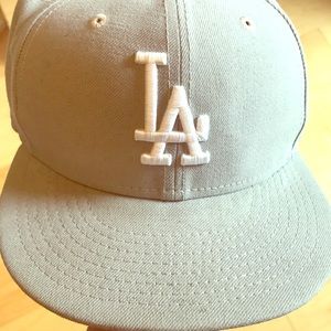 Authentic Genuine LA Dodgers Grey/White Hat